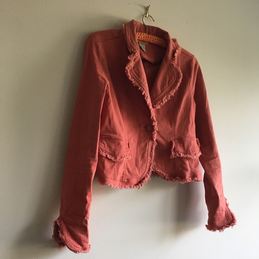 Tulle Frayed Jean Jacket